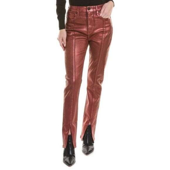 New HUDSON Jeans Harlow Ultra High-Rise Cigarette Jeans Cinnamon Glitter size 27 - Picture 1 of 16